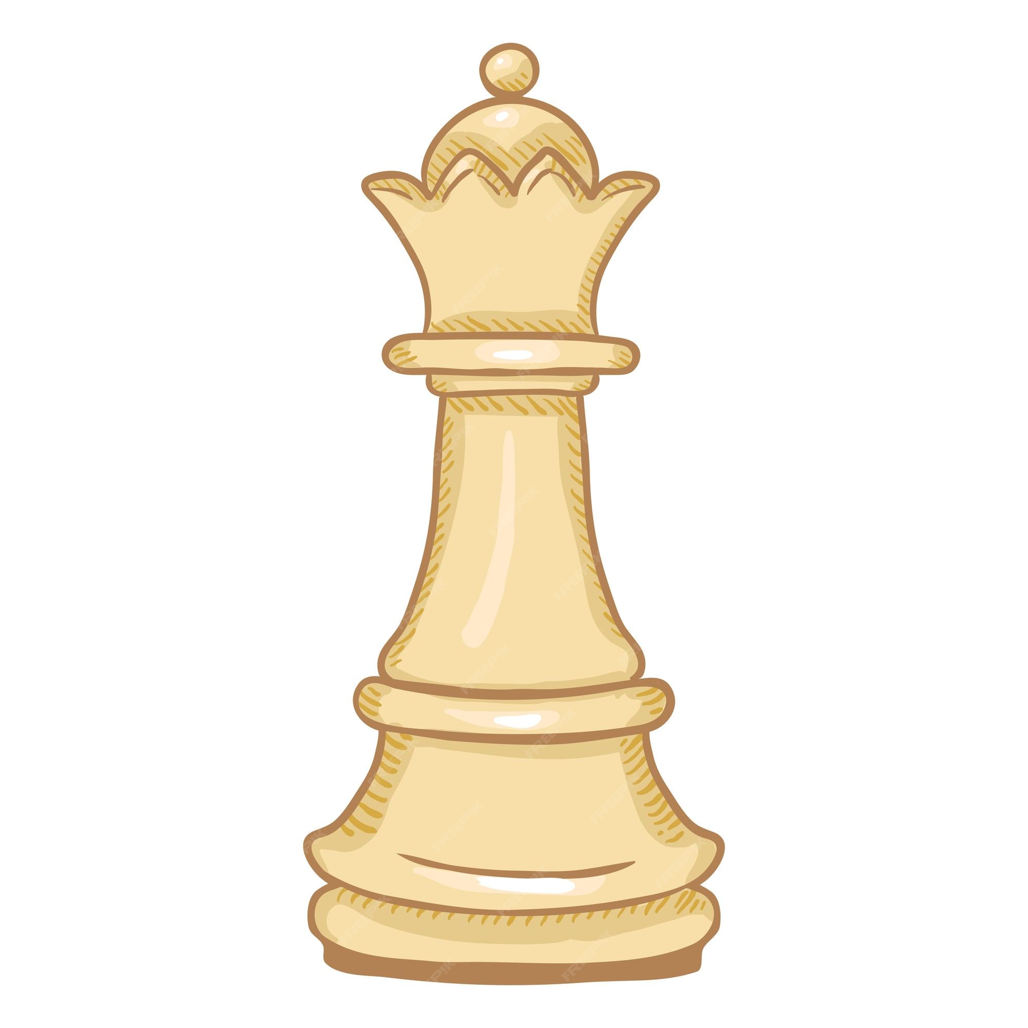 queen chess piece Royalty Free Vector Clip Art illustration