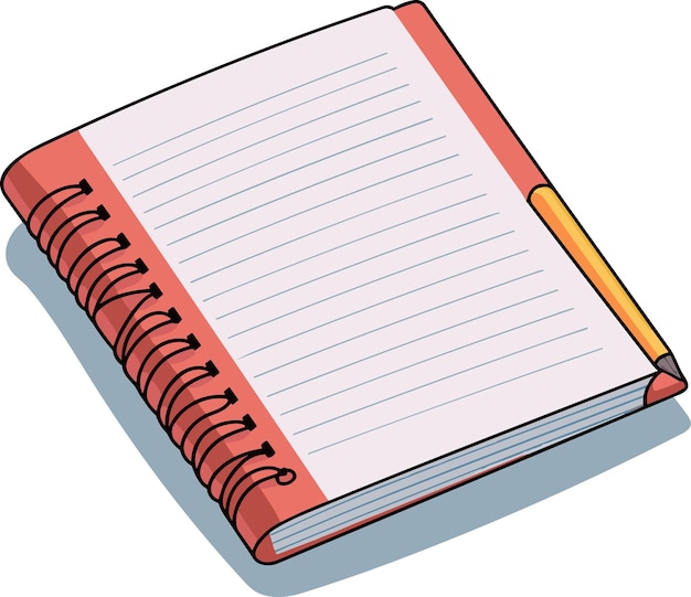 spiral notebook cartoon