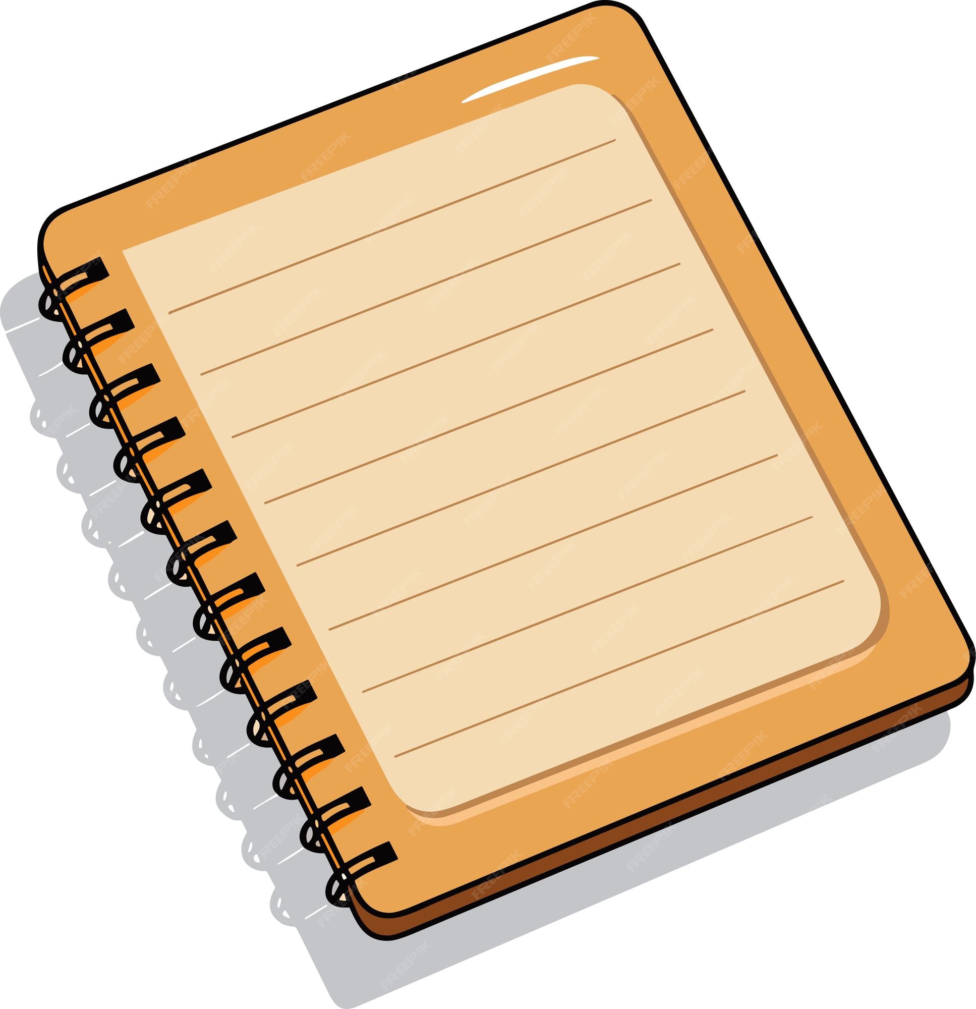 spiral notebook cartoon