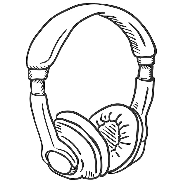 Vector vector single sketch circumaural headphones