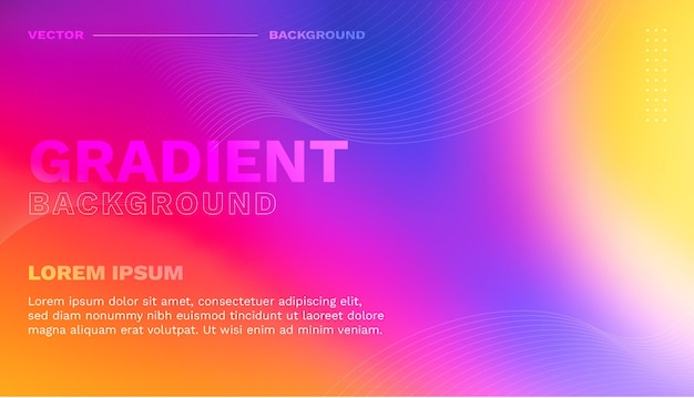 Vector sjabloon Gradiënt achtergrond EPS