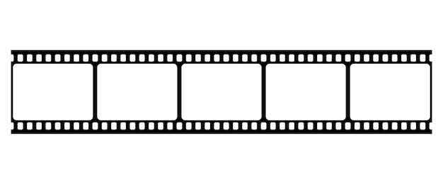 Vector vector sjabloon op het thema van de retro filmindustrie vintage film strip sjabloon voor ontwerp