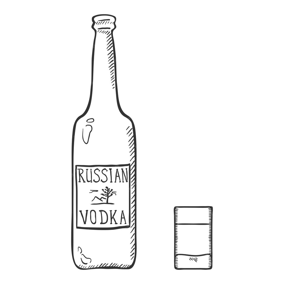 Водка рисунок