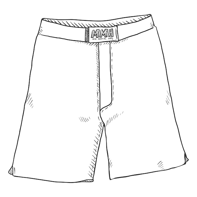 Vector Sketch MMA Shorts