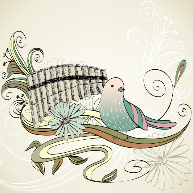 Vector Sketch Panpipe