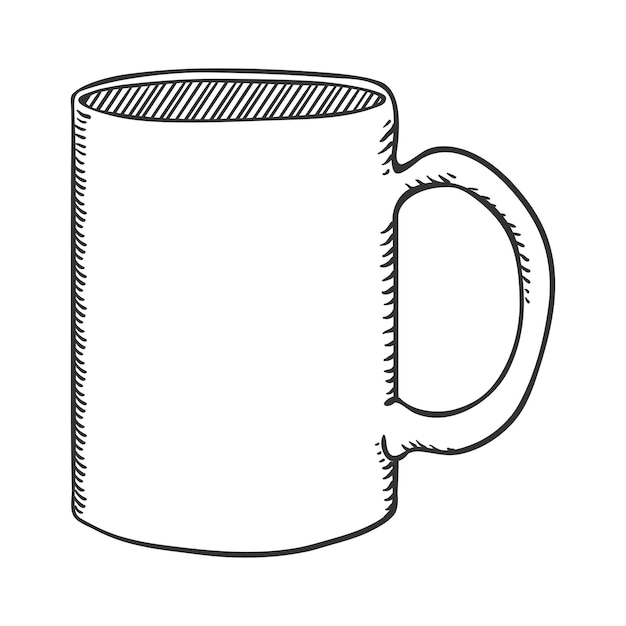 Vector Sketch Tea Mug