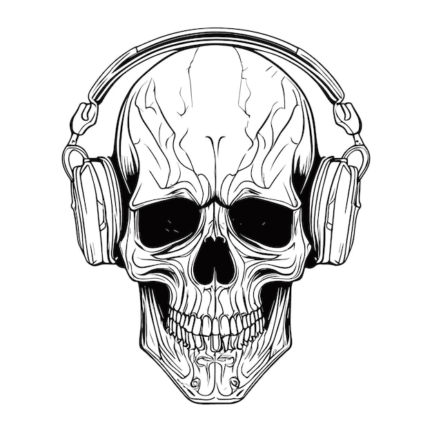 Premium Vector | Vector skull in crown