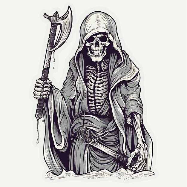 Vector skull illustration design