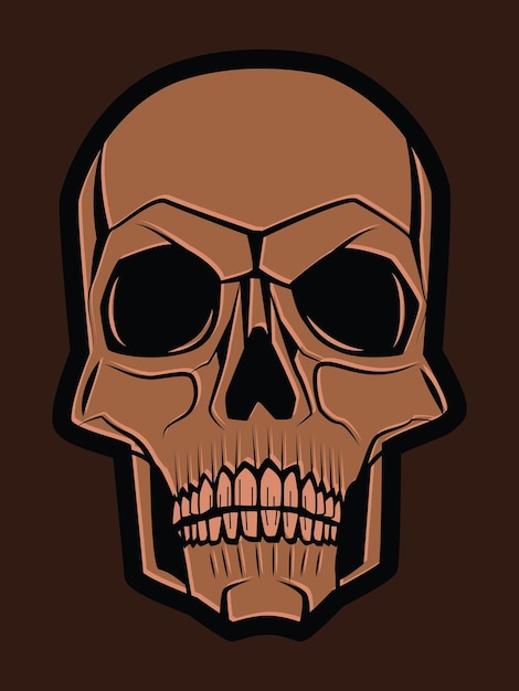 Vector skull illustration