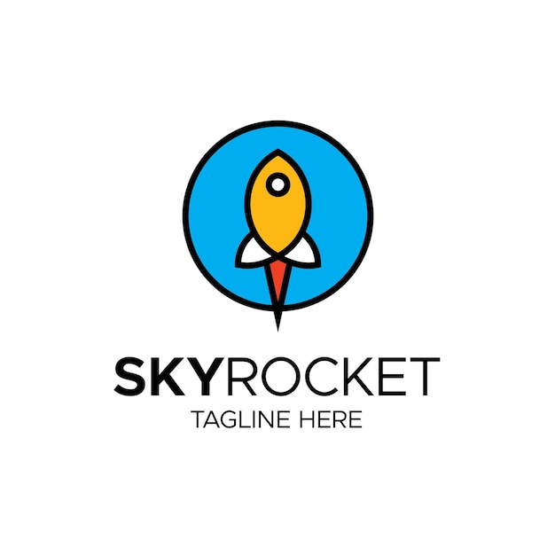 Вектор Векторный логотип sky rocket