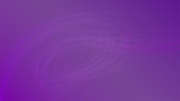 Vector smooth waves on dark purple background. futuristic technology design backdrop