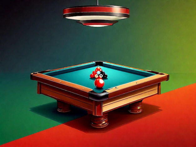 Vector snooker isolated