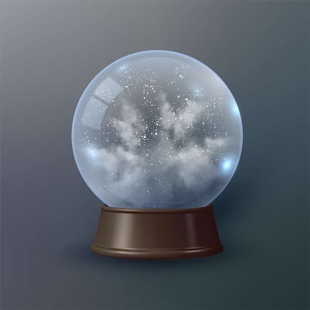 Vector vector snow globe