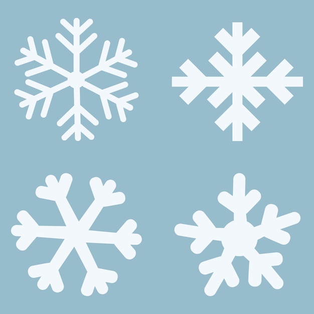 vector snowflake clipart collection