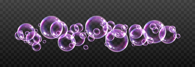 Vector vector soap bubble realistic soap bubble png glare bubbles png powder soap detergent png