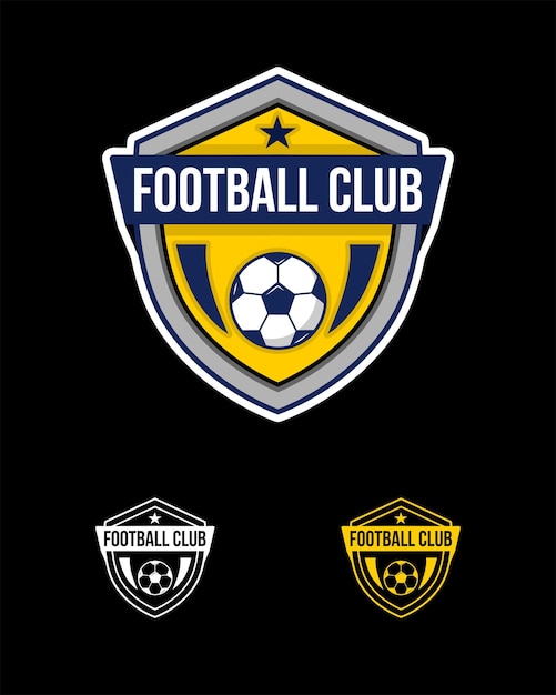 vector soccer football logo design template