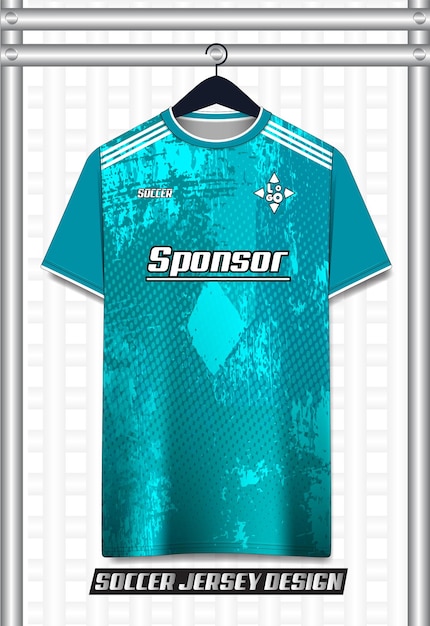 vector soccer jersey design for sublimation