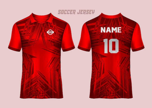 Vector soccer jersey template sport t shirt design