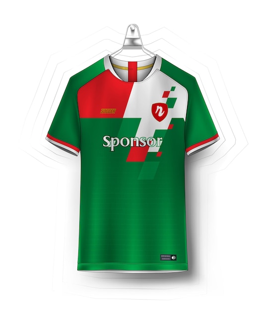 Vector vector soccer jersey template sport t shirt design