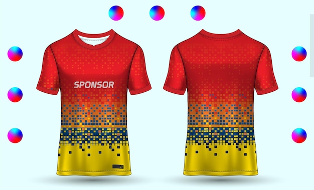 vector soccer jersey template sport t shirt design