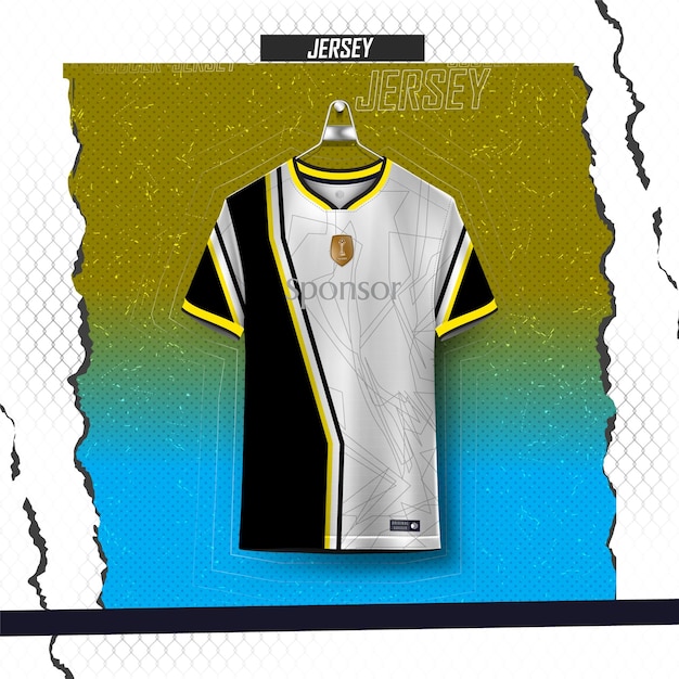 Vector soccer jersey template sport t shirt design