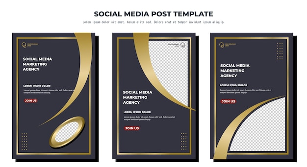 Vector vector social media post template vector art illustration and text