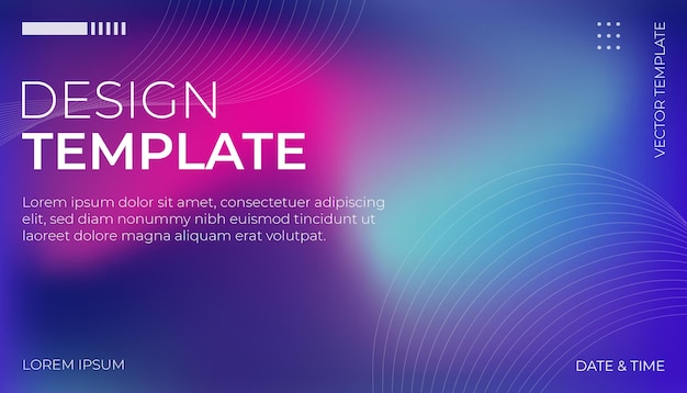 Vector Soft gradient abstract background in purple blue and pink colors