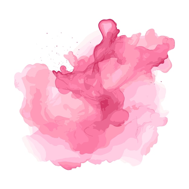 Vector soft watercolor splash stain background