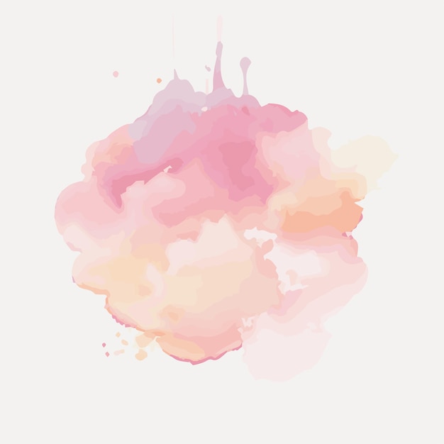 vector Soft watercolor splash stain background