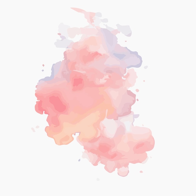 vector Soft watercolor splash stain background