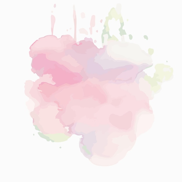 vector Soft watercolor splash stain background