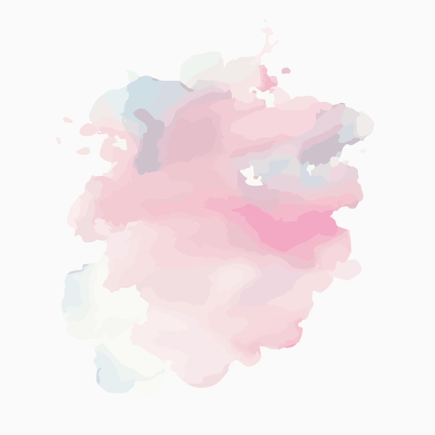 vector Soft watercolor splash stain background