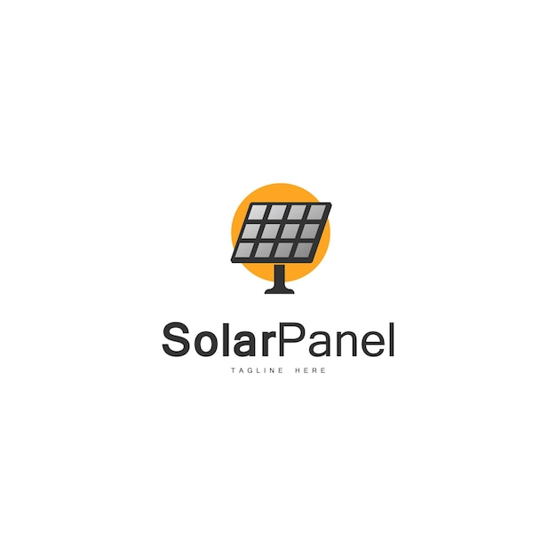 vector solar panel icon on white background