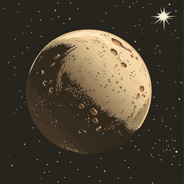 Vector vector_solar_system__planet_pluto_vector