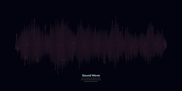 Vector vector sound wave background