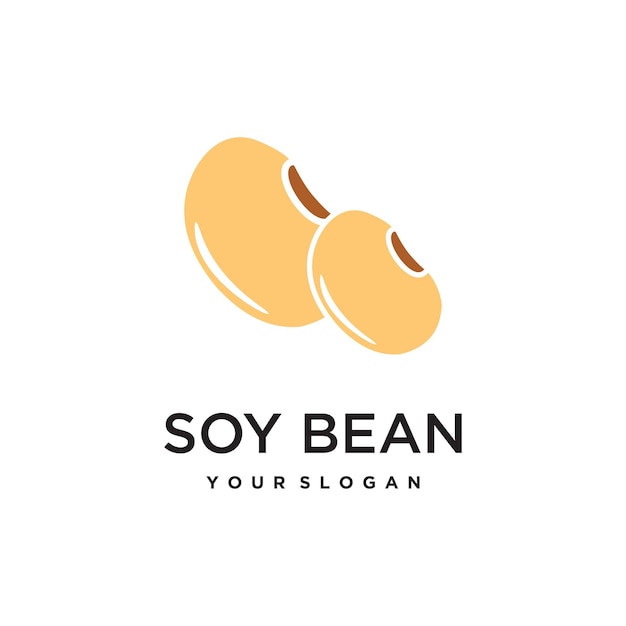 Vector soybean vector flat illustration organic legumes beans