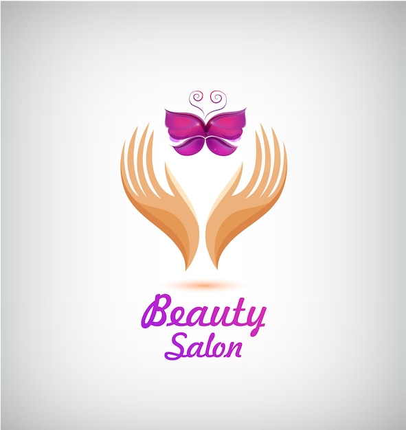 Vector spa beauty salon cosmetics massage logo