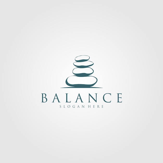 vector spa logo template spa stones illustration for spa logo design
