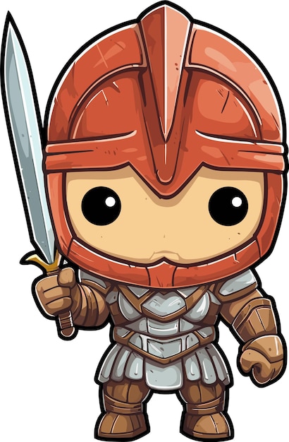 Vector vector sparta warrior cartoon character illustration