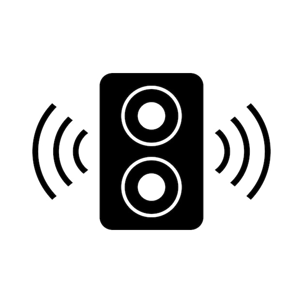 vector speaker icoon op witte achtergrond