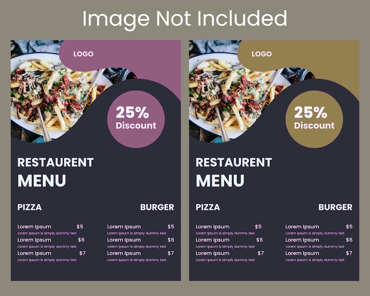 Vector vector special food menu restaurant poster