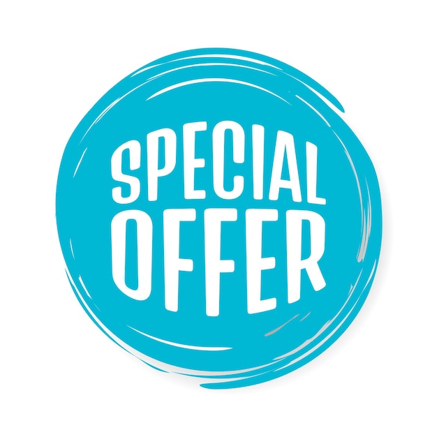Vector special offer label on a white background.