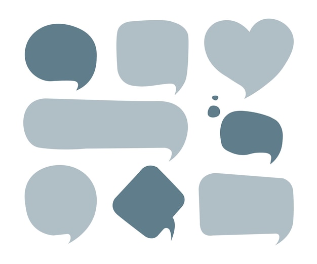 Vector vector speech bubble colorful set vector illustration.