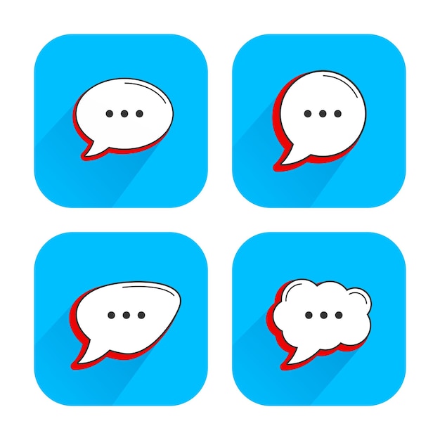 Vector vector speech bubble pack collections