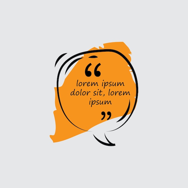 Vector vector of speech bubble or quote template