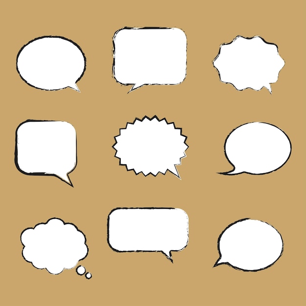 Vector vector speech bubbles and dialog balloons