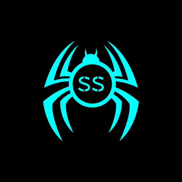 Vector vector spider ss logo design vector illustration