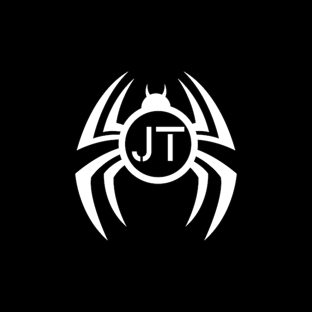 Vector spiderjt logo design vector illustration