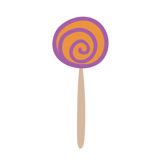 Vector spiraal lolly illustratie Halloween dessert