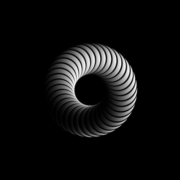 Vector vector spiral swirling design